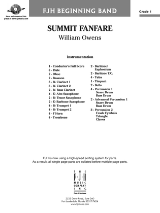 Summit Fanfare: Score