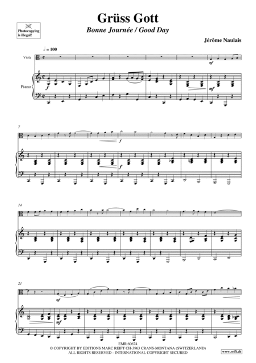 Gruss Gott Gruss Gott Piano Accompaniment scores gallery preview page 5