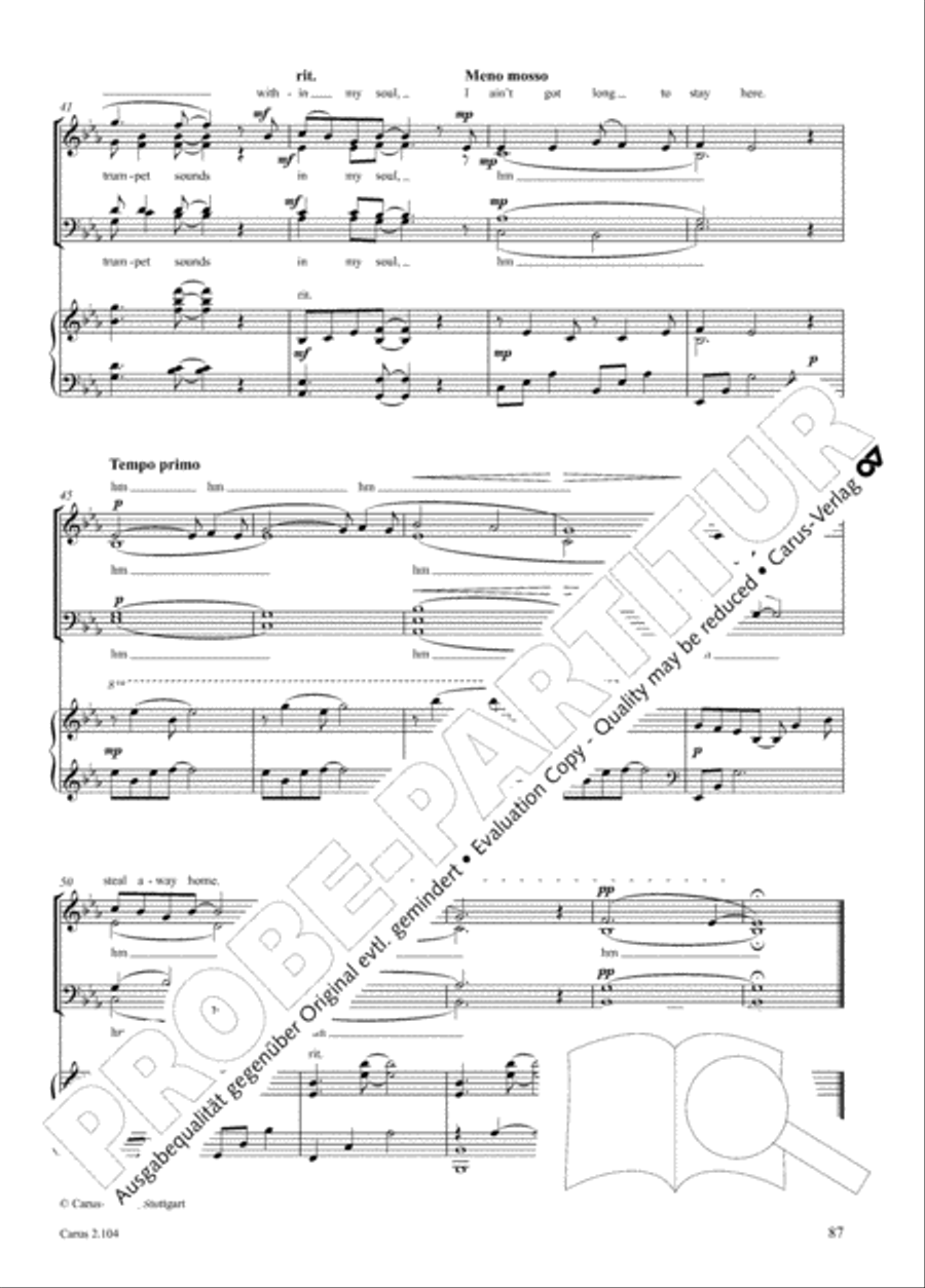 Hallelujah. Gospels and Spirituals for mixed choir Mixed Choir scores gallery preview page 75
