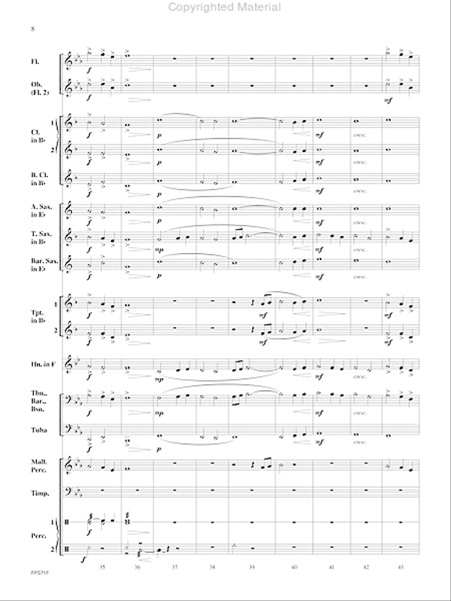 The Pursuit of Knowledge Concert Band scores gallery preview page 9