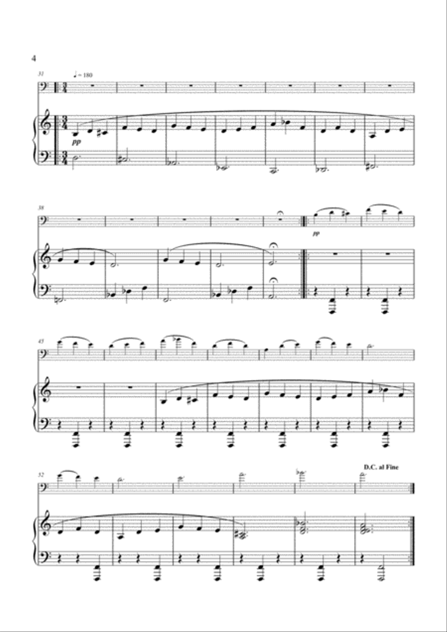 Sonata No. 2 for Cello and Piano, Opus 32 Piano Accompaniment scores gallery preview page 4