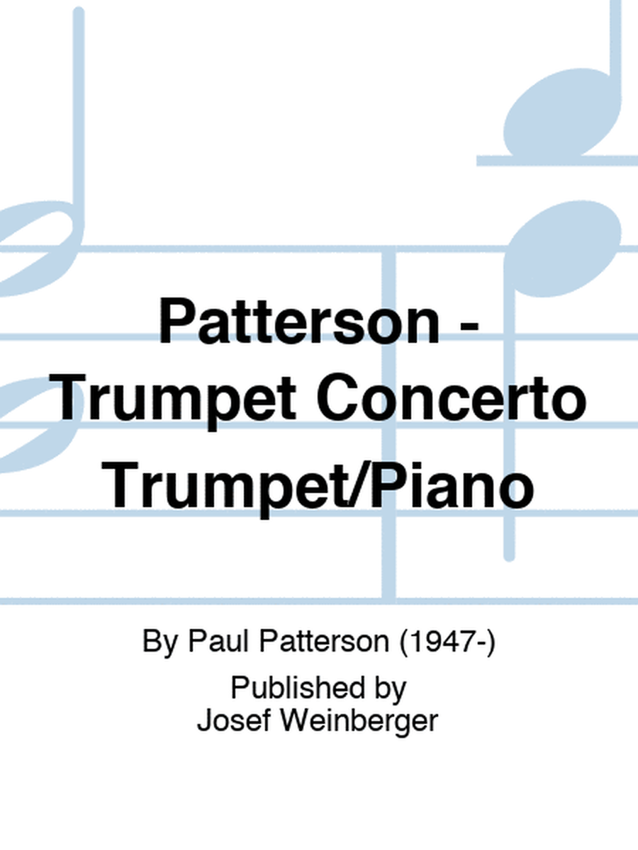 Patterson - Trumpet Concerto Trumpet/Piano