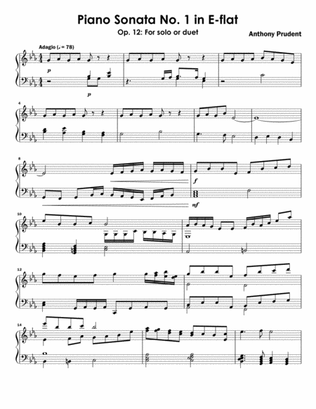 Piano Sonata No. 1 in E-flat