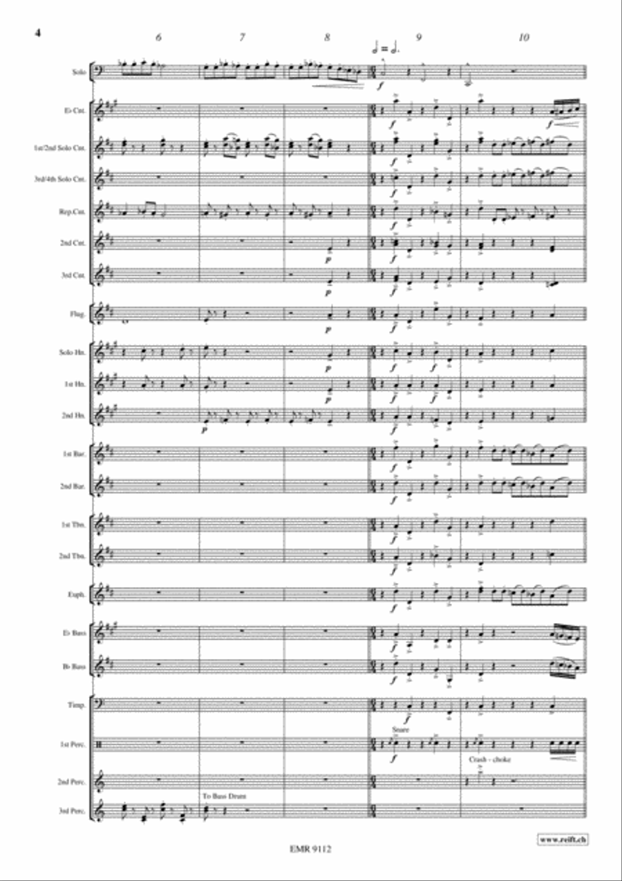 Allegro Maestoso Allegro Maestoso Brass Band scores gallery preview page 5