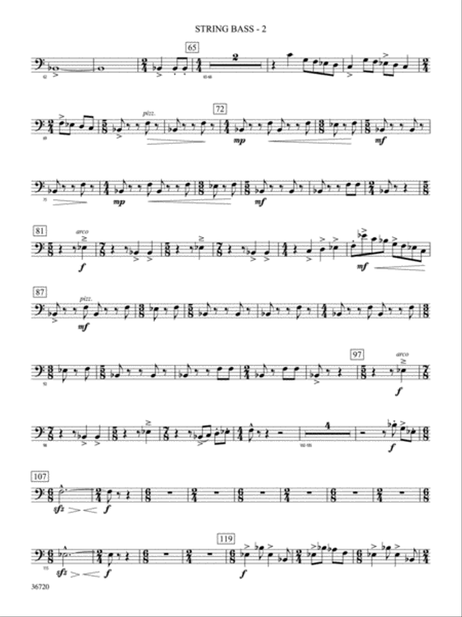 Tribute: String Bass Concert Band scores gallery preview page 2