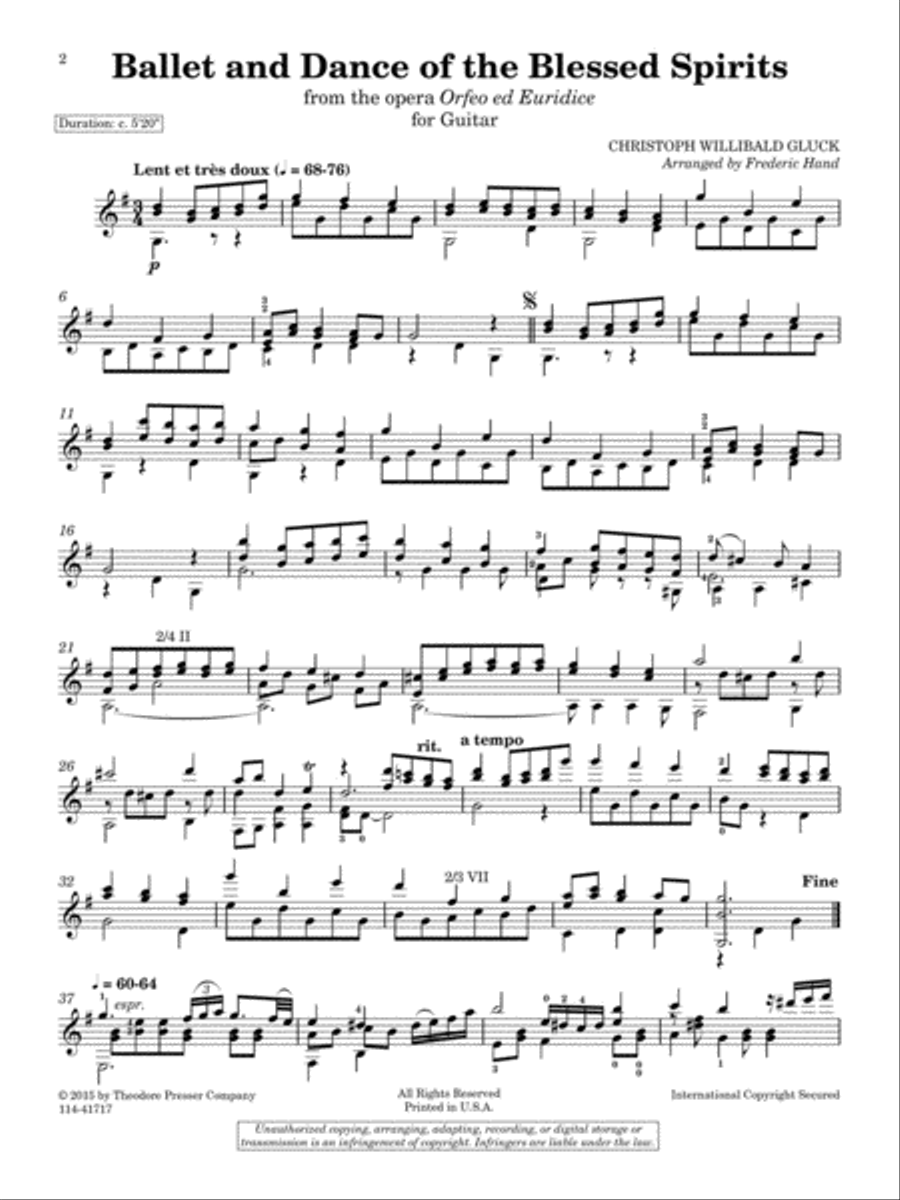 Ballet and Dance of the Blessed Spirits Chamber Music scores gallery preview page 2