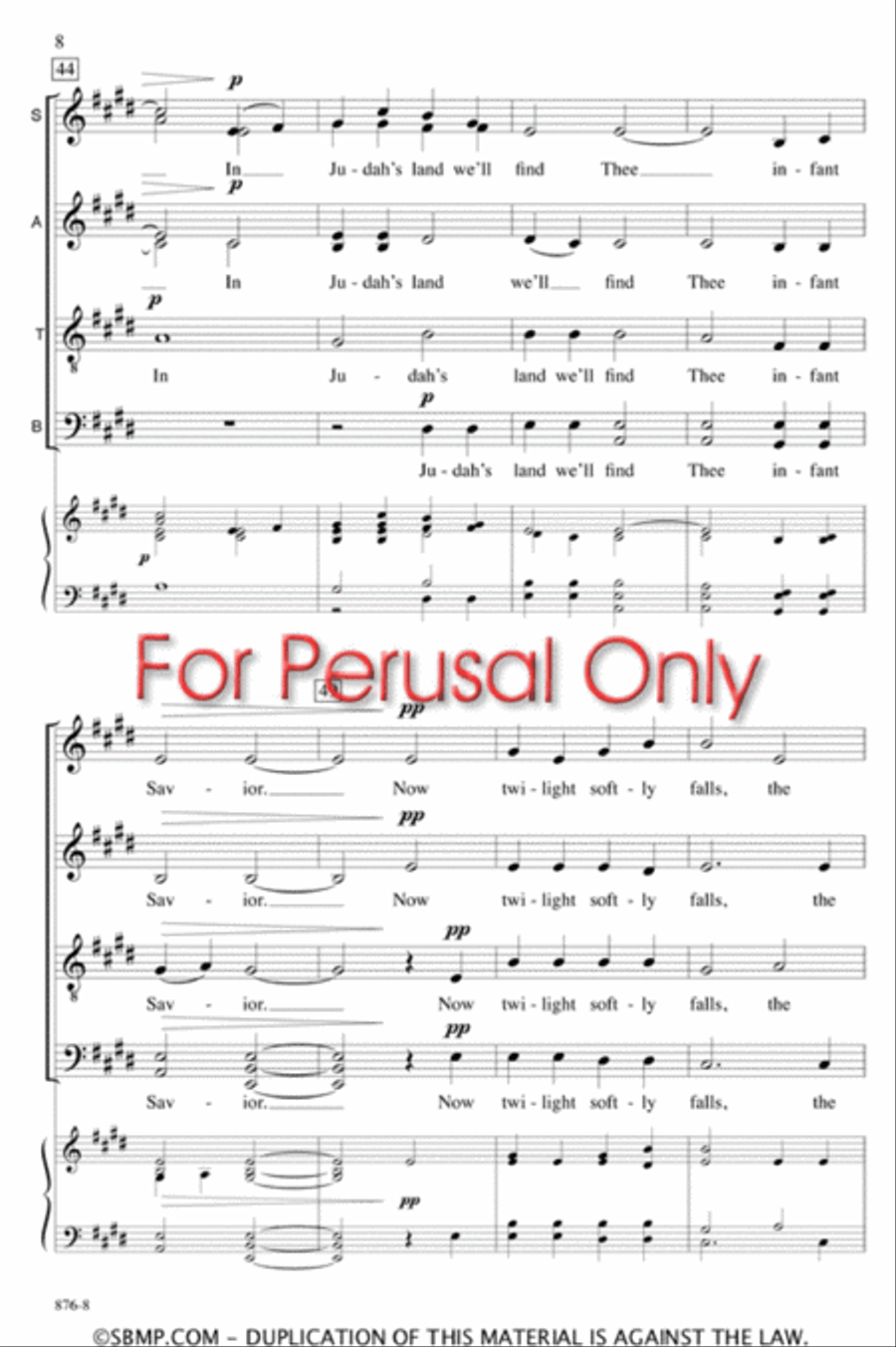 In Judah's Land - SATB divisi Octavo image number null