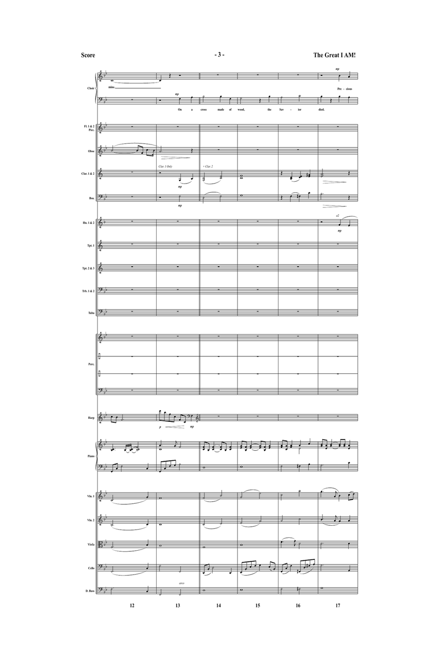 The Great I AM! - Orchestral Score and Parts (Digital Download) Set of Parts scores gallery preview page 5
