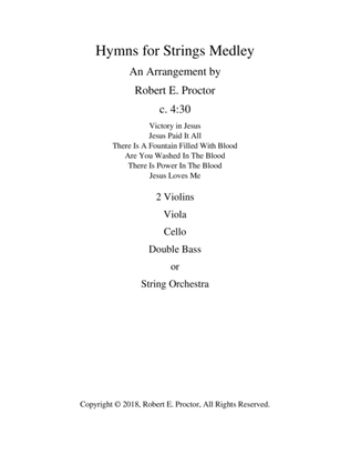 Book cover for Hymns for Strings Medley