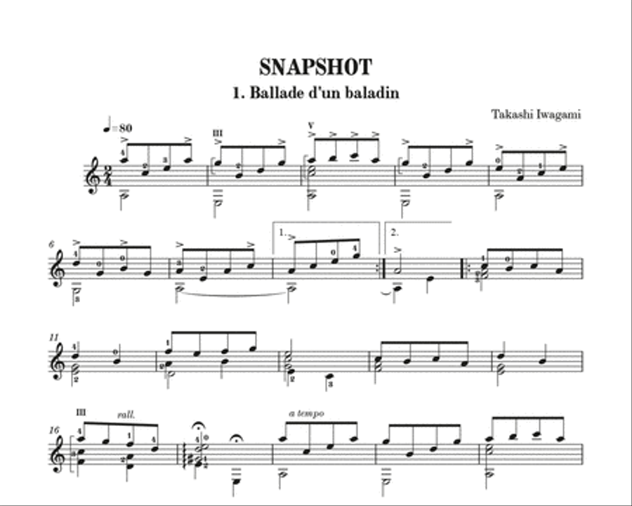 Snapshot Classical Guitar scores gallery preview page 2