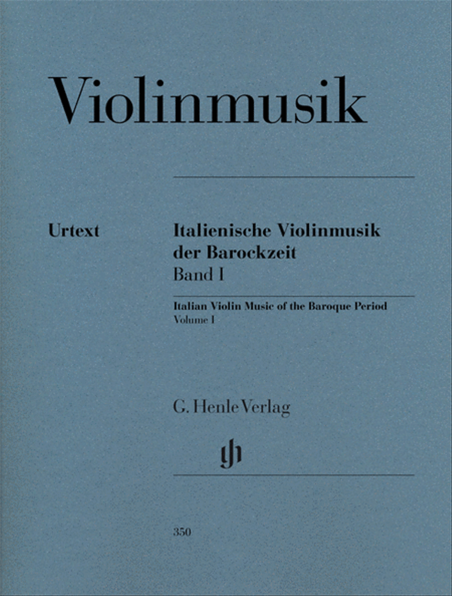 Italian Violin Music of the Baroque Era – Volume I Violin Solo scores gallery preview page 1