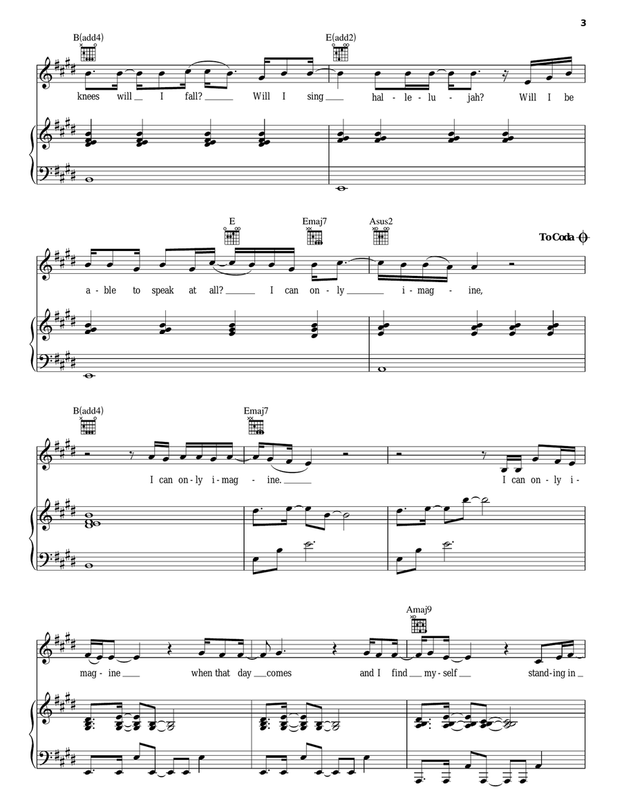 I Can Only Imagine Guitar scores gallery preview page 3