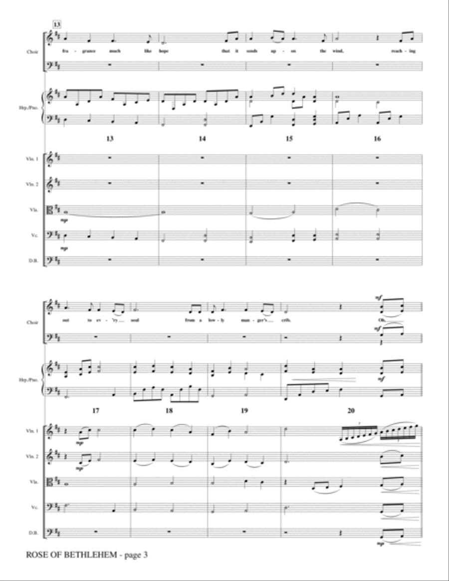 Rose Of Bethlehem - Full Score Choir scores gallery preview page 3