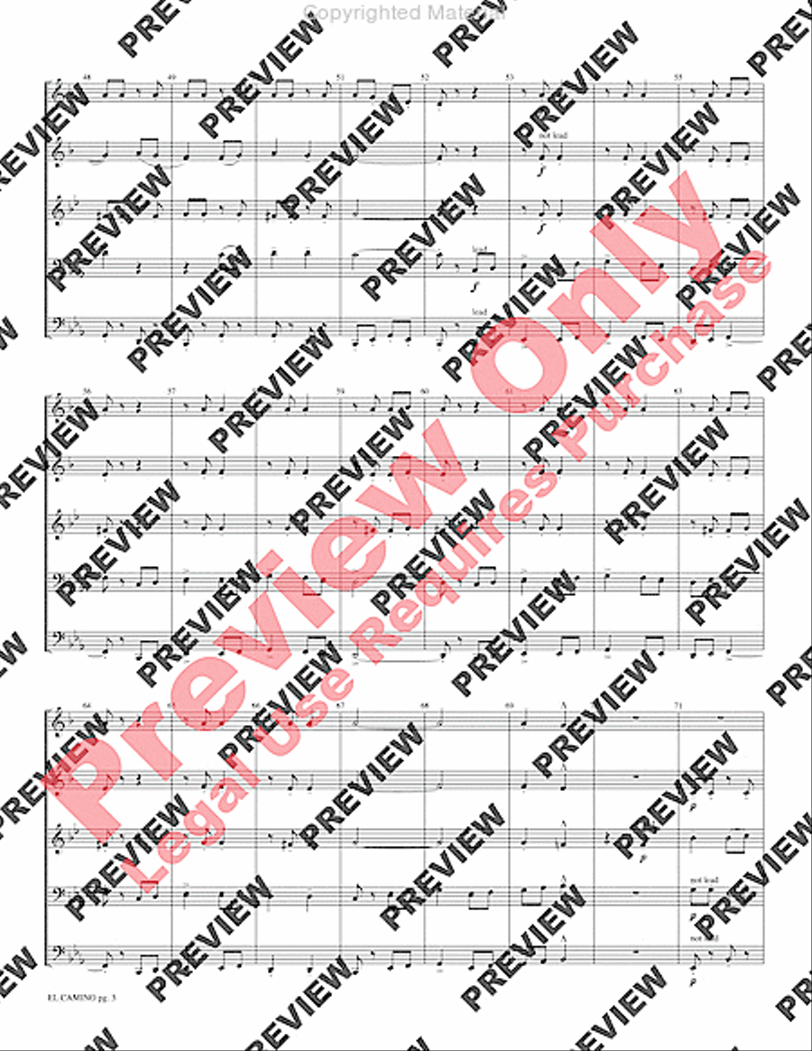 El Camino Brass Quintet scores gallery preview page 5