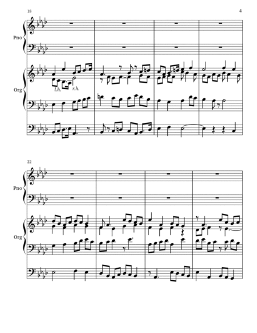 Pastorale in Ab Major for Organ Organ Solo scores gallery preview page 4