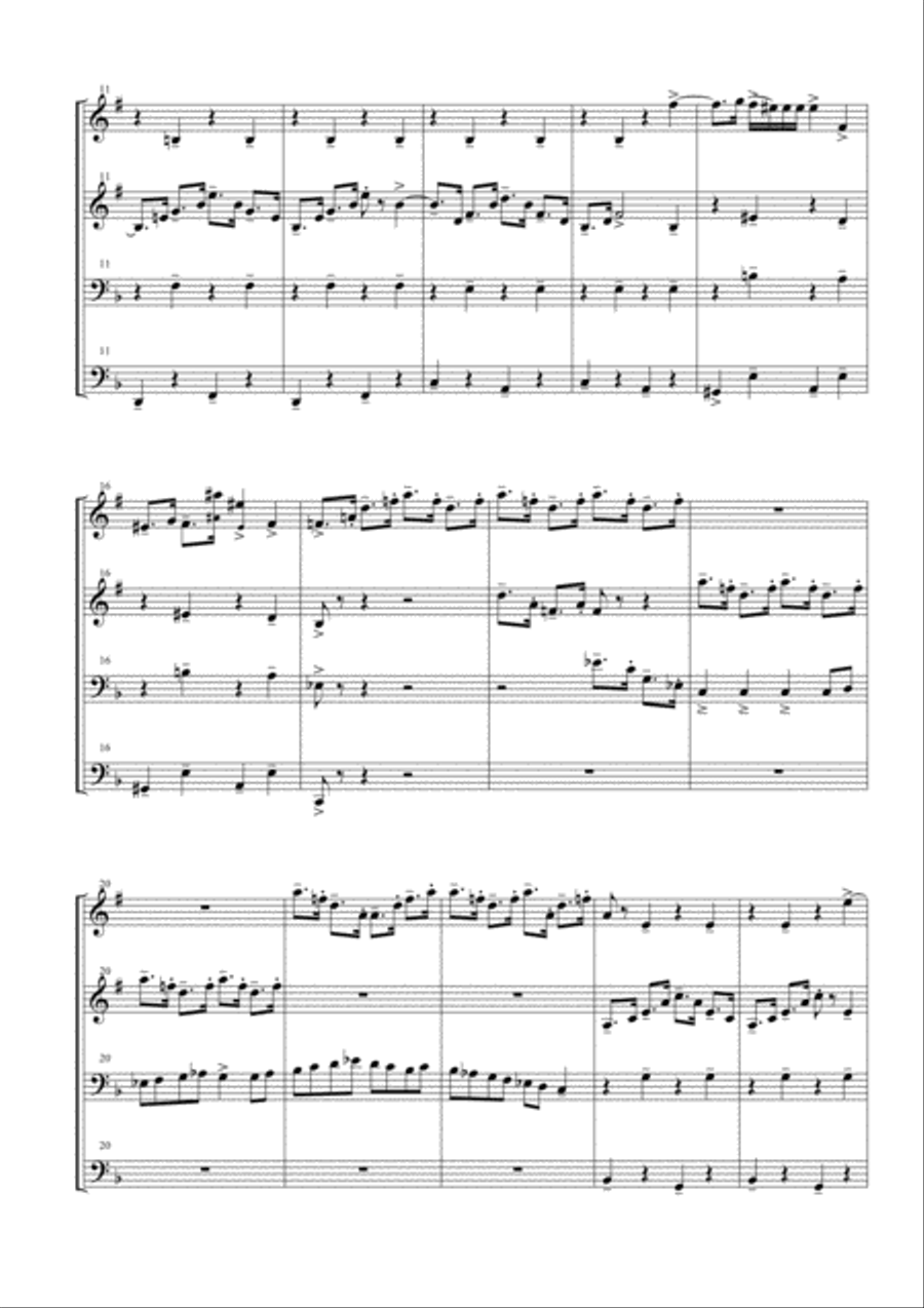 Dance Of The Knights Brass Ensemble scores gallery preview page 2