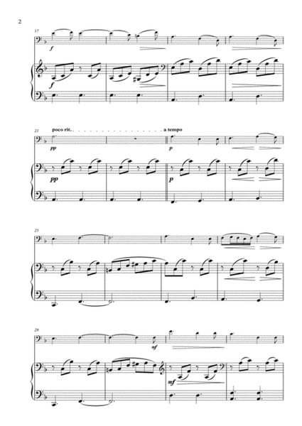 Romance Op. 17 arranged for Trombone and Piano image number null