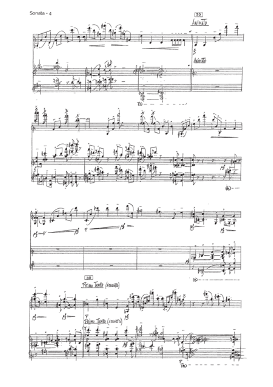 Sonata Violin Solo scores gallery preview page 5