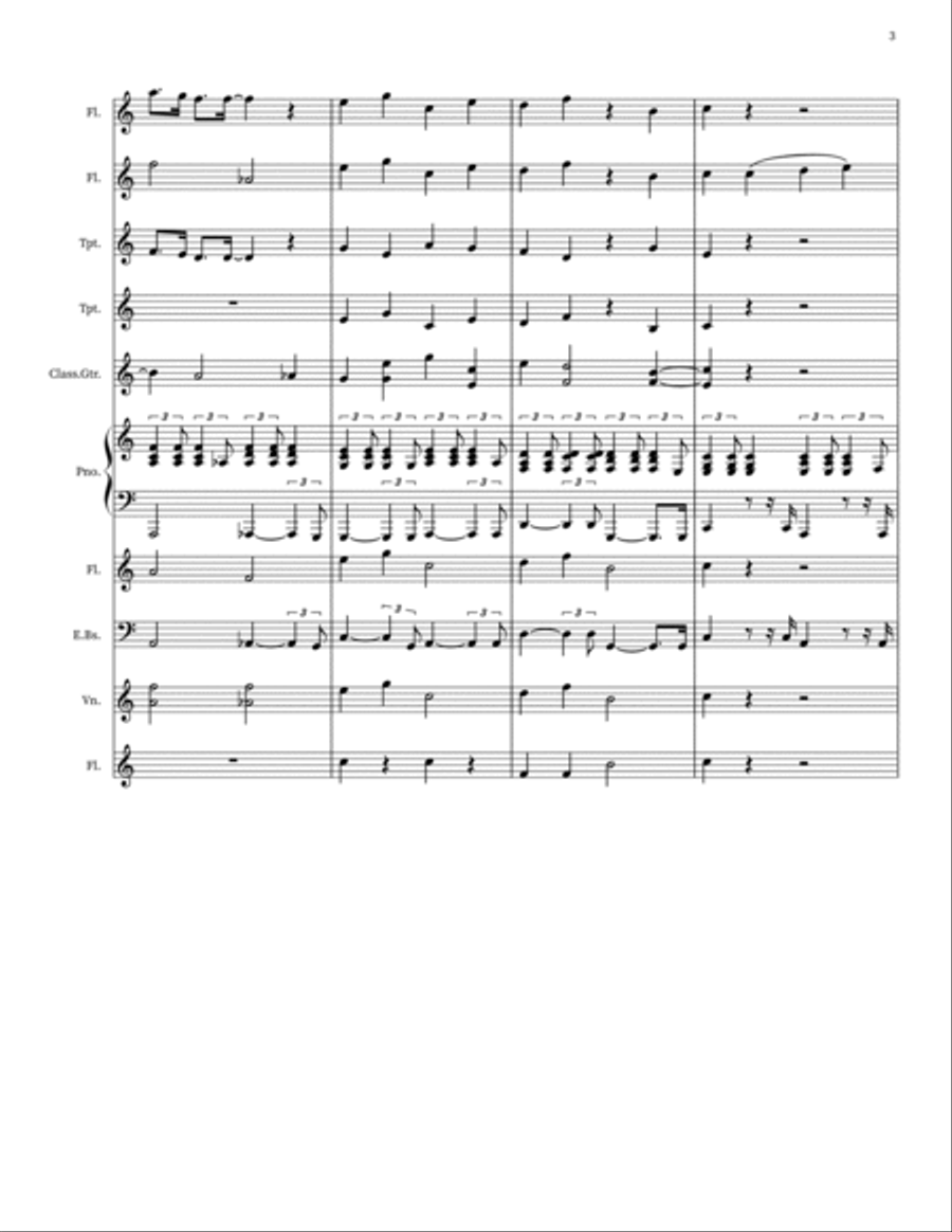 Santa Claus Is Comin' To Town Piano scores gallery preview page 3