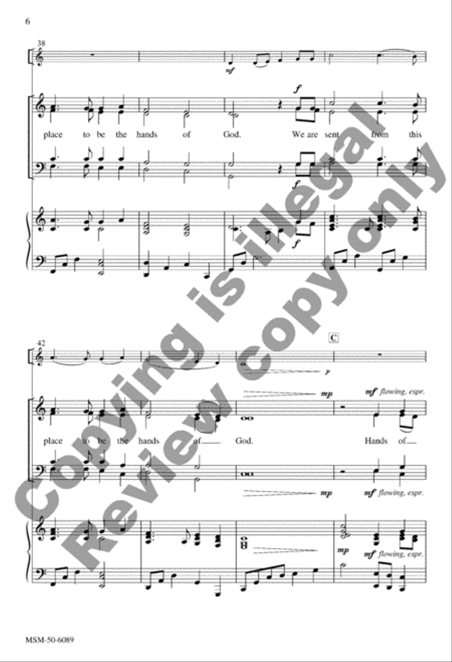 Hands of God 4-Part scores gallery preview page 6