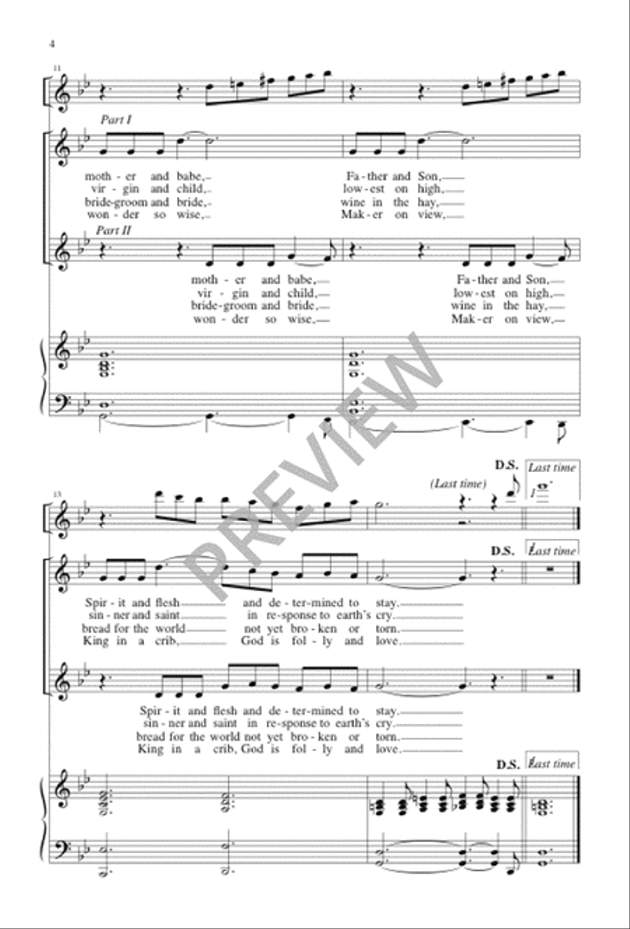 Folly and Love 2-Part scores gallery preview page 5