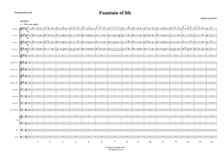 Fountain of life - score only