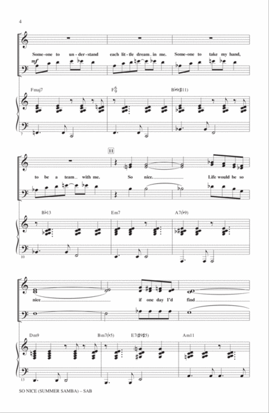 So Nice (Summer Samba) 3-Part scores gallery preview page 2