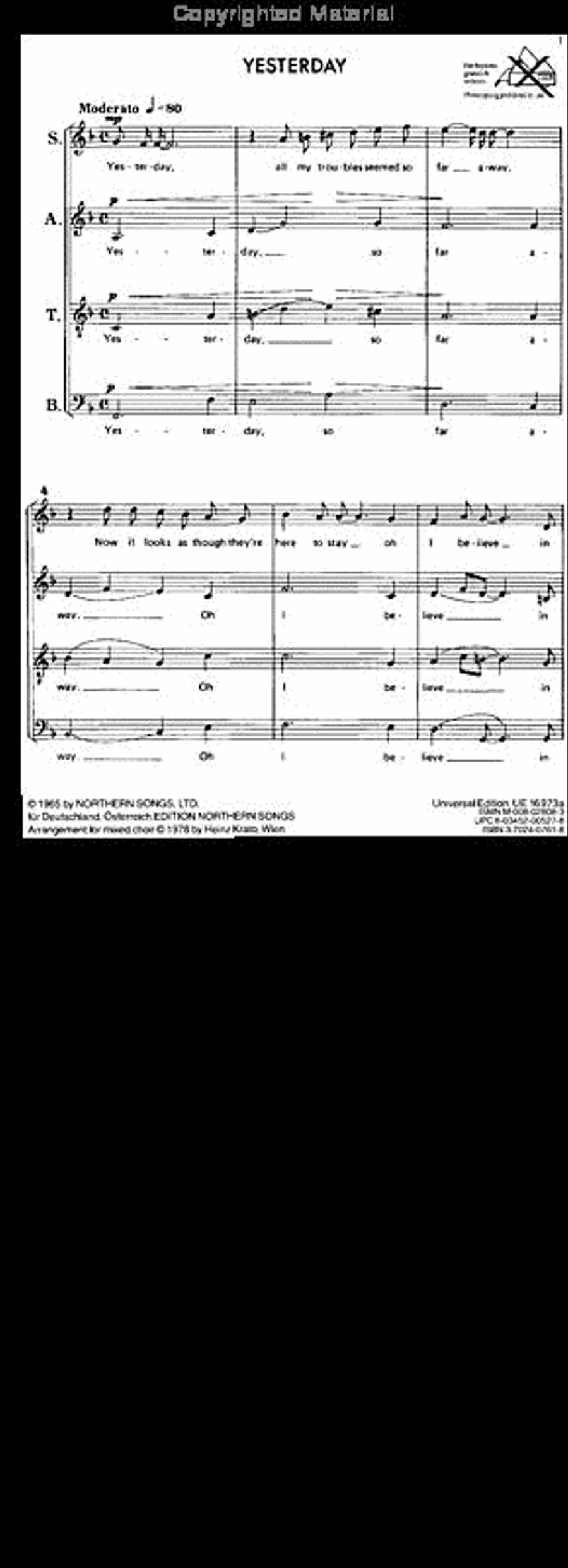 Beatles Songs, Part 1 School and Community scores gallery preview page 2