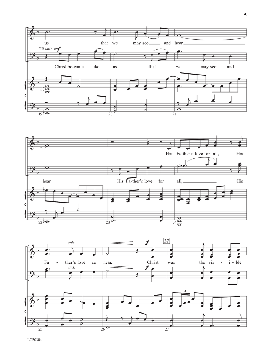 Christ Became Like Us 4-Part scores gallery preview page 5