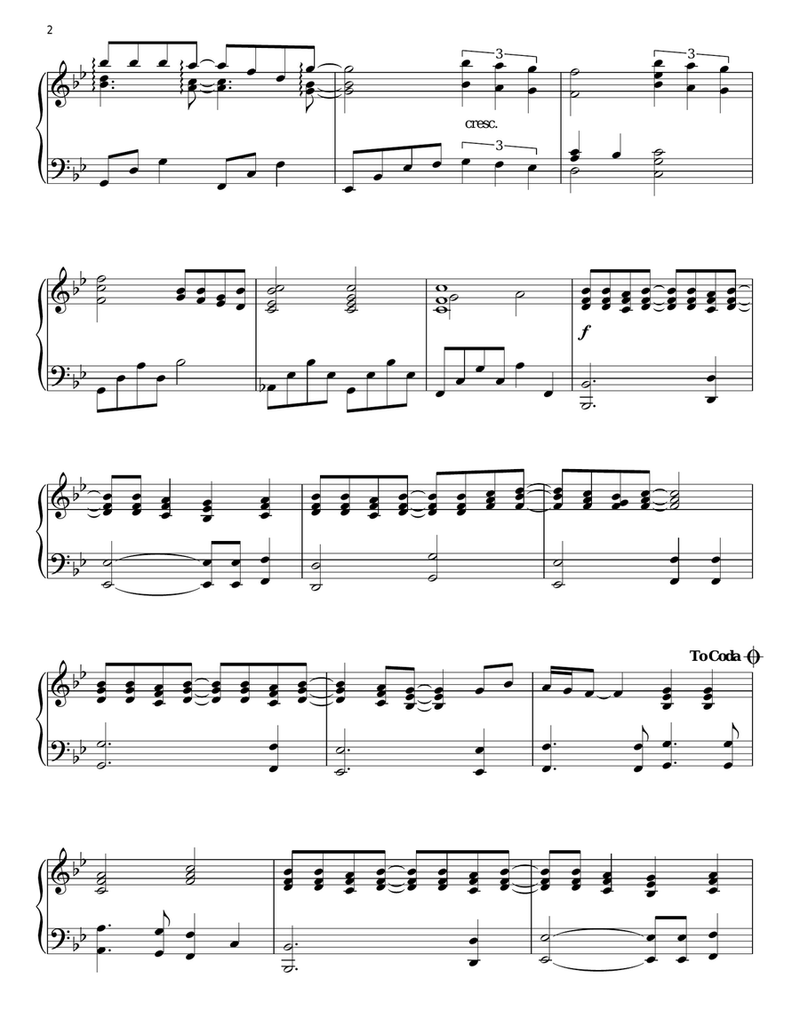 Shout To The Lord Piano Solo scores gallery preview page 2