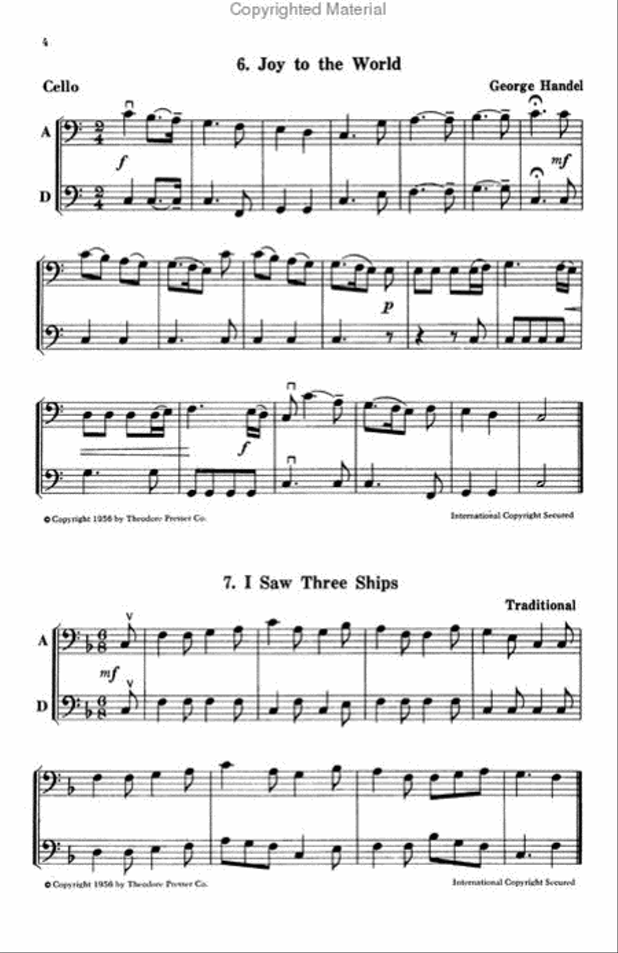 Play A Song Of Christmas, Bass Clef Instr. Chamber Music scores gallery preview page 3
