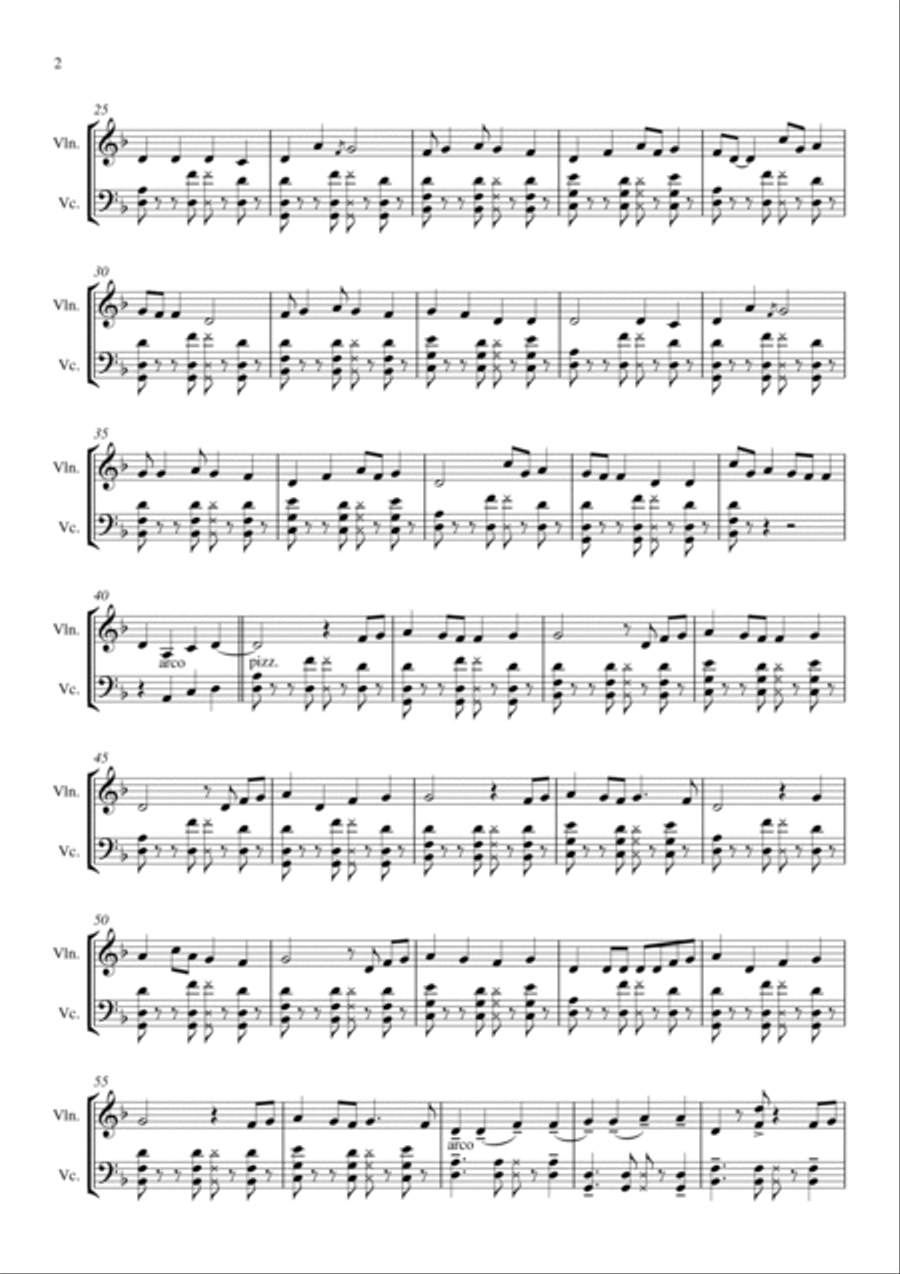 Shape Of You String Duet scores gallery preview page 3