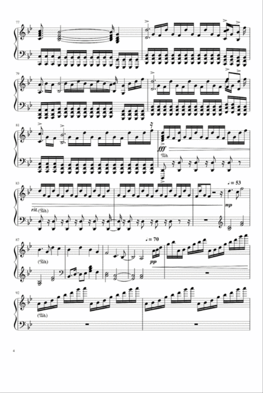 Alpha Alpha Piano Solo scores gallery preview page 4