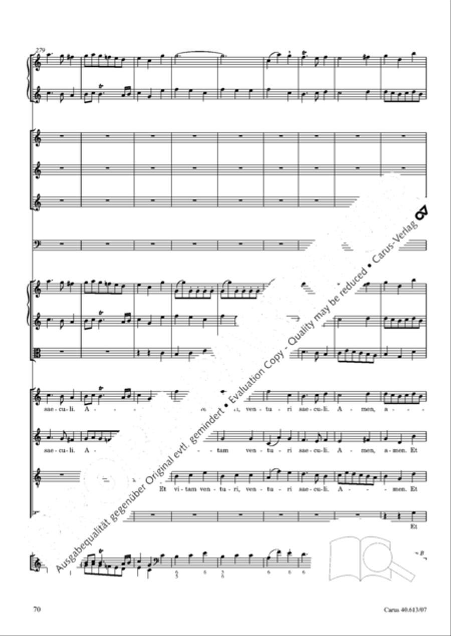 Mass in C (Missa in C) Mass in C (Missa in C) 4-Part scores gallery preview page 77