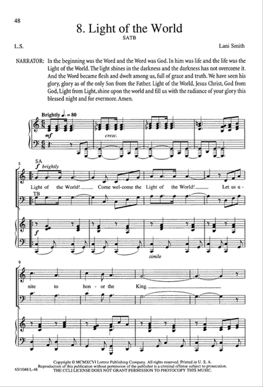 The Light of the World The Light of the World 4-Part scores gallery preview page 50