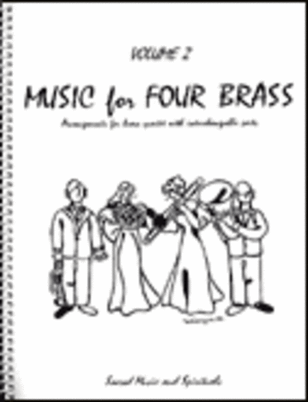 Music for Four Brass, Volume 2 - Set of 5 Parts for Brass Quartet (2 Trumpets, French Horn, Bass Trombone or Tuba) plus Keyboard