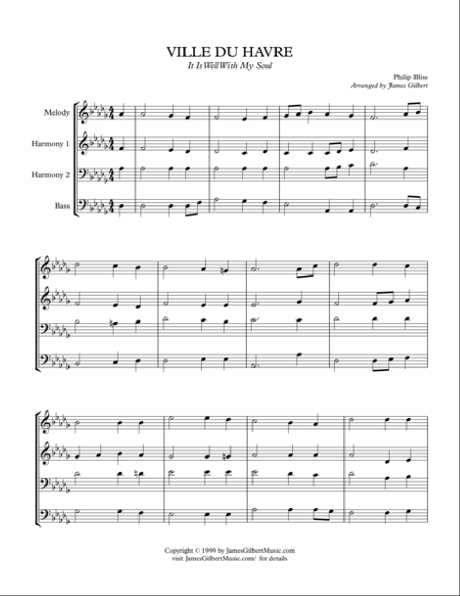 VILLE DU HAVRE (It is Well) Small Ensemble scores gallery preview page 1