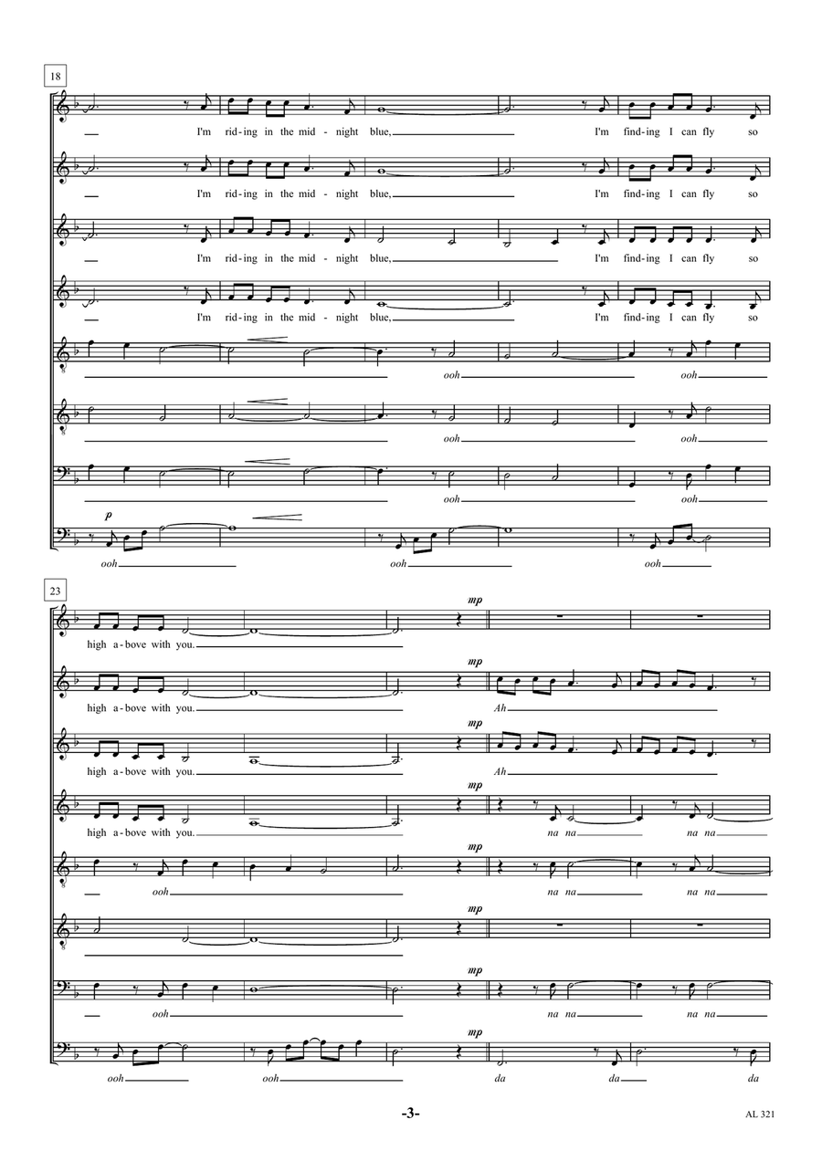 Walking In The Air A Cappella scores gallery preview page 3