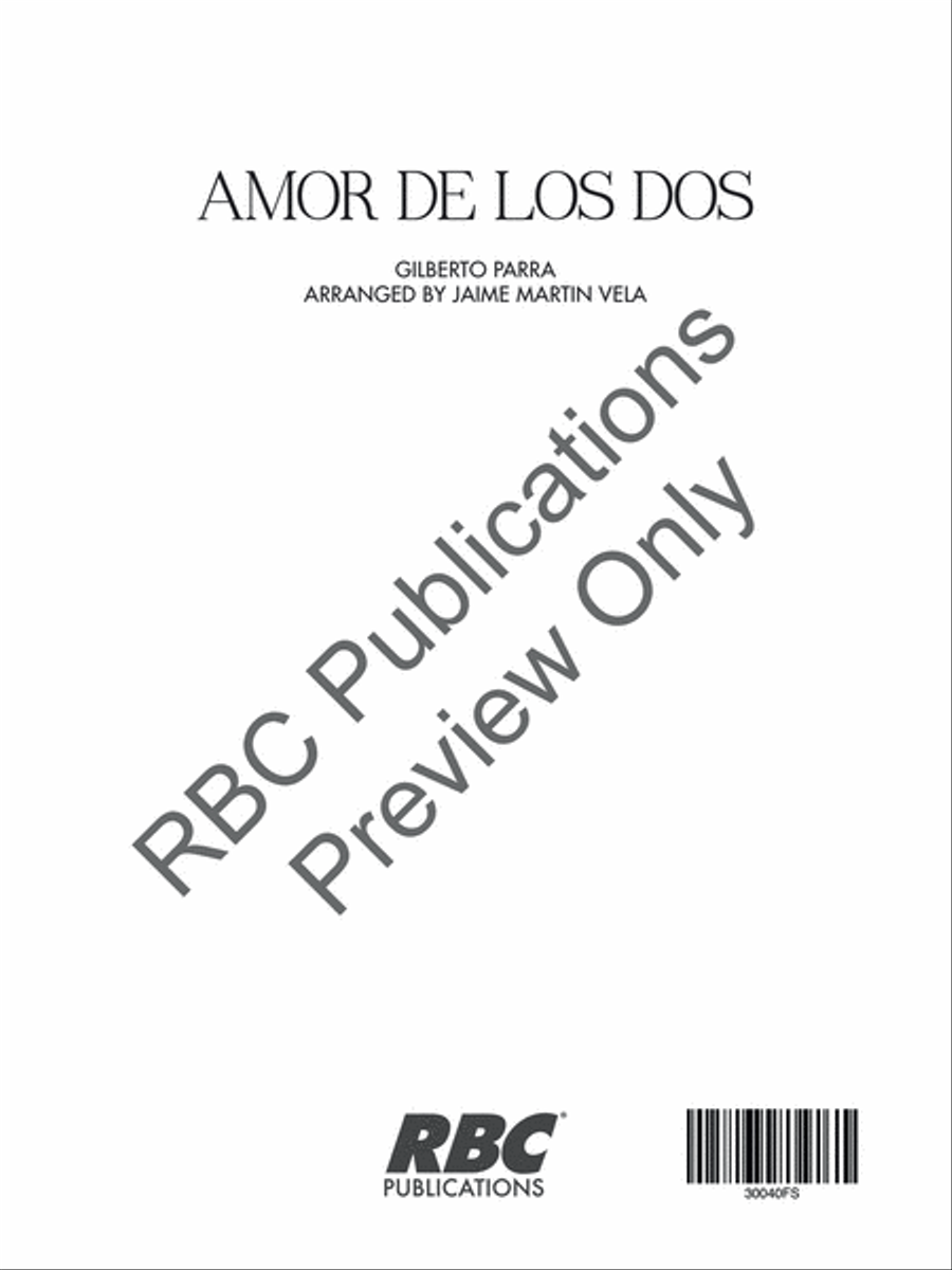 Amor De Los dos Amor De Los dos Voice scores gallery preview page 9