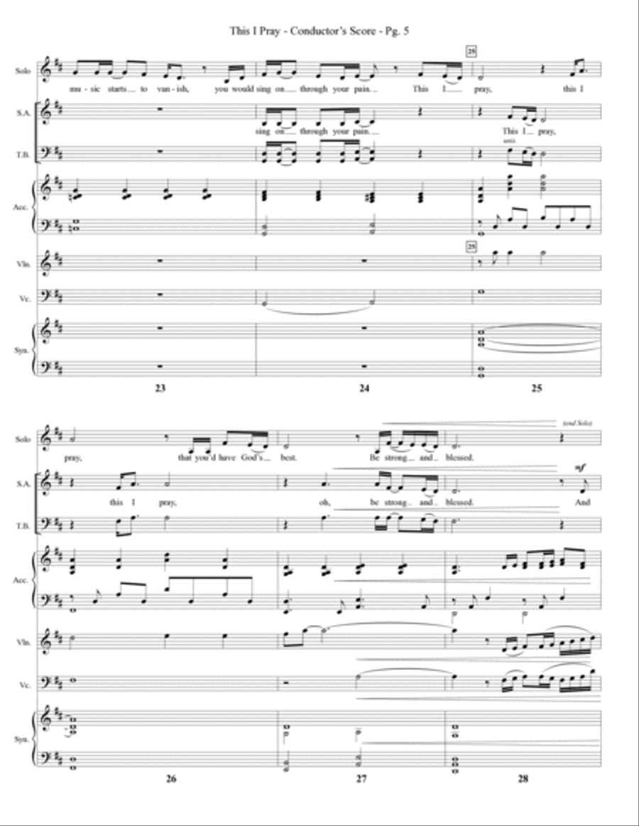 This I Pray - Full Score Choir scores gallery preview page 5