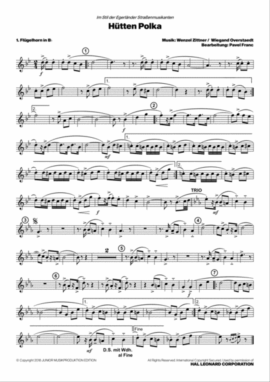 Huetten-polka Small Ensemble scores gallery preview page 6
