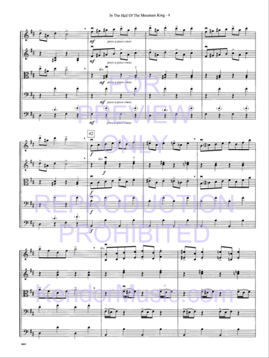 In The Hall Of The Mountain King (Score) String Orchestra scores gallery preview page 7