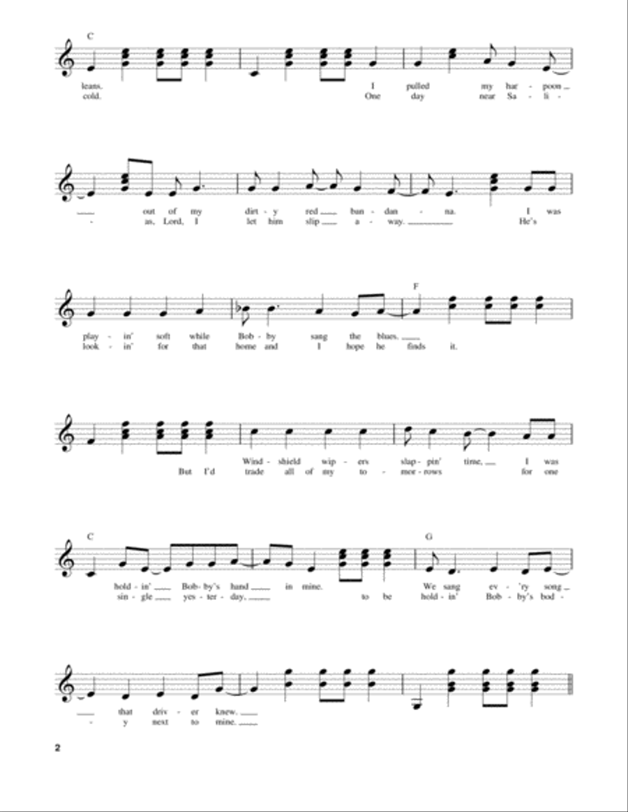 Me And Bobby McGee Acoustic Guitar scores gallery preview page 2