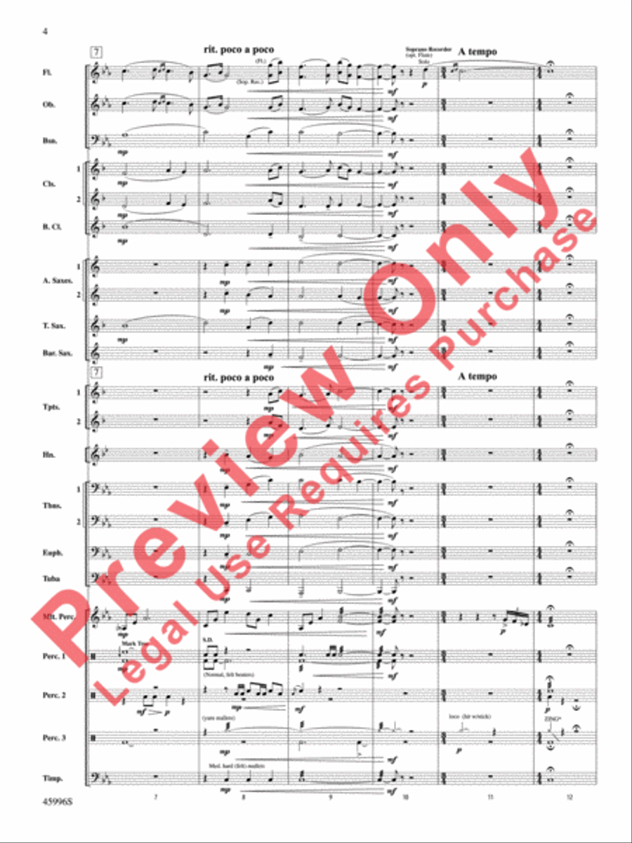Terracotta Warriors Concert Band scores gallery preview page 5