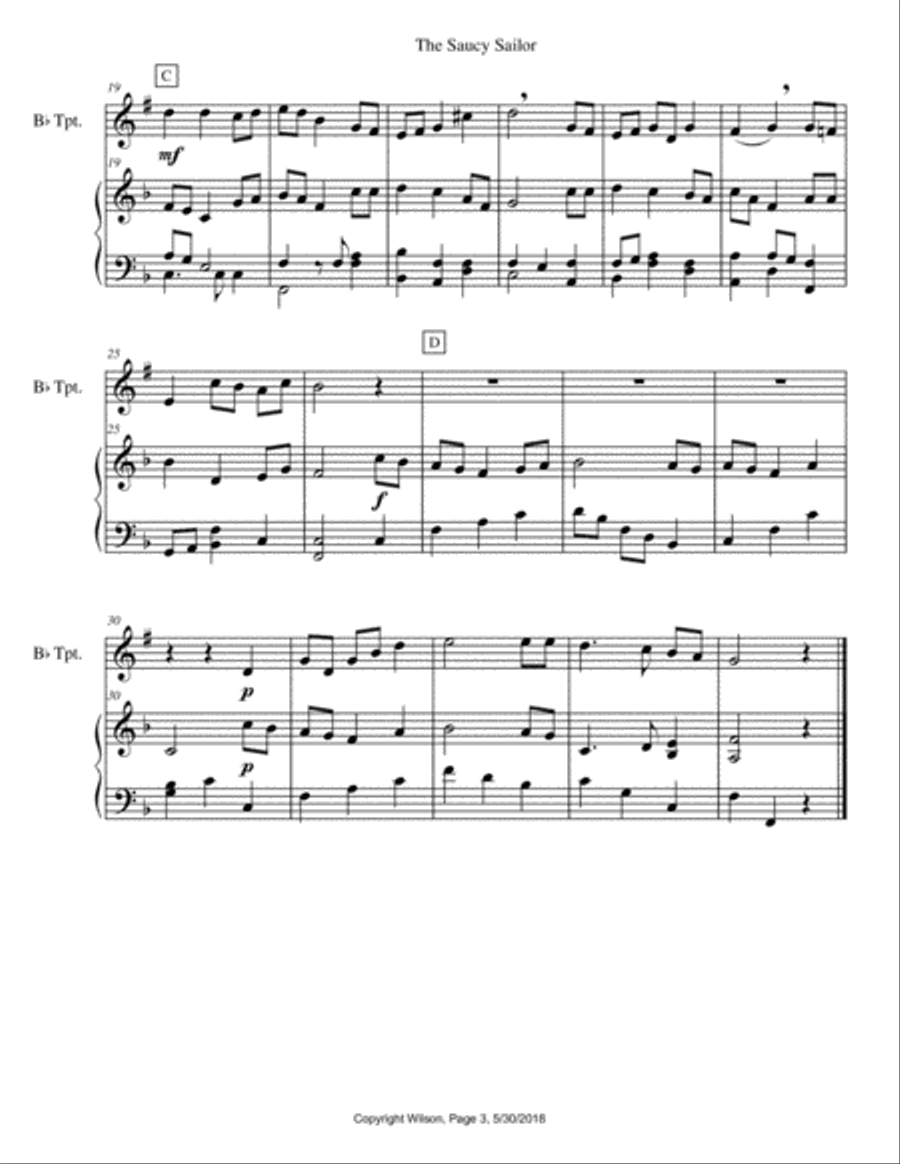 Country Folk Trumpet Solo scores gallery preview page 4
