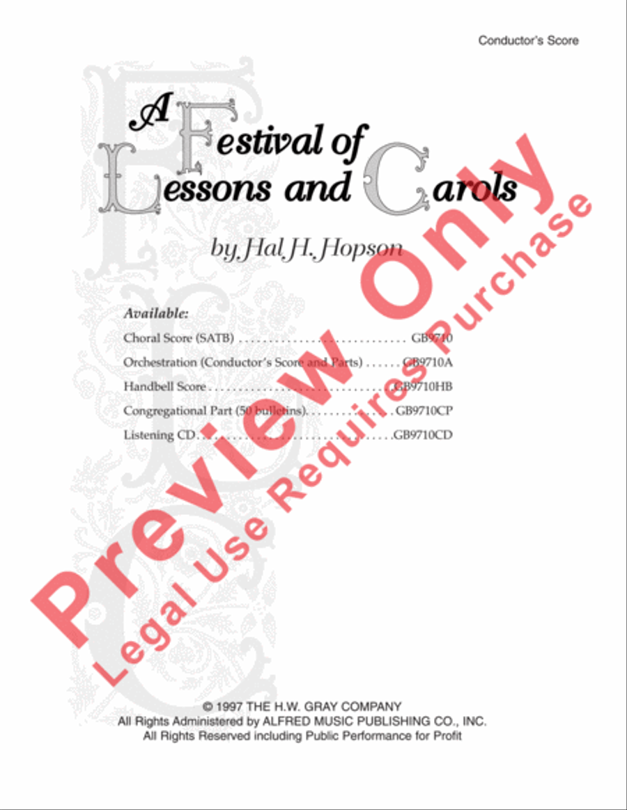 A Festival of Lessons and Carols Choir scores gallery preview page 2