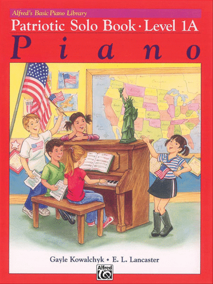 Alfred's Basic Piano Course Patriotic Solo Book, Level 1A Piano Method scores gallery preview page 1