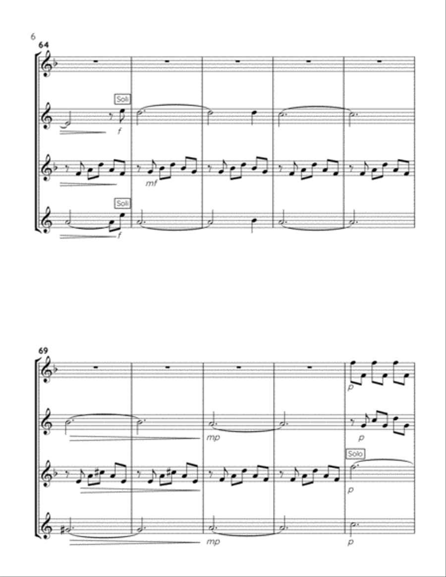 La Dispute Woodwind Quartet scores gallery preview page 6