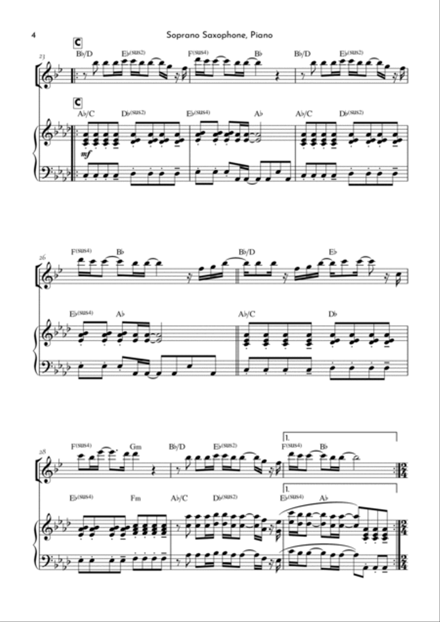 Goodness Of God Soprano Saxophone scores gallery preview page 4