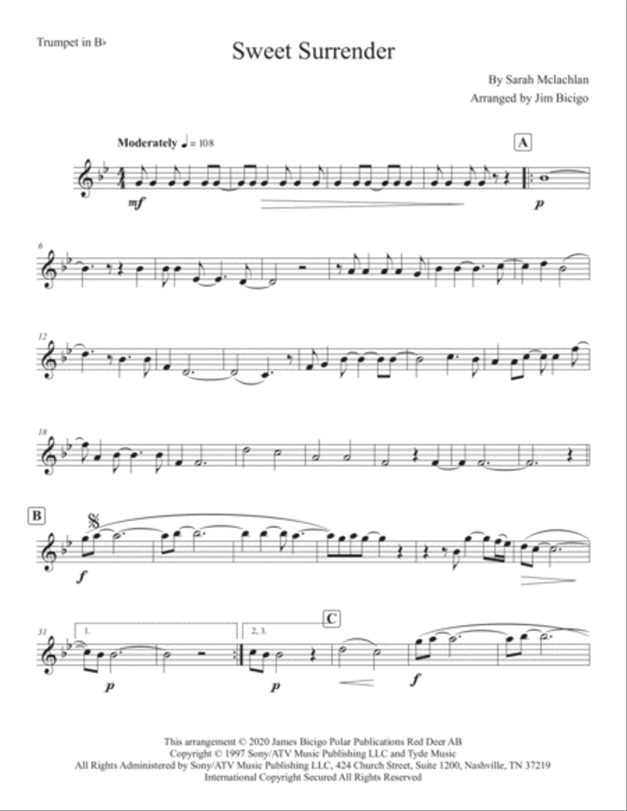 Sweet Surrender Horn scores gallery preview page 5